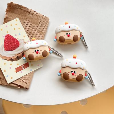 For Airpods Pro 2 Case,3D Cartoon Cake Case For Airpods Pro,Soft Silicone Protective Earphone Cover For Airpods 3 Case Funda