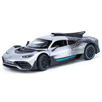 1/24 Ölçekli Benz ONE Spor pres döküm model araç Oyuncak, Geri Çekin Oyuncak Araç Ses ve Işık ile Çocuklar için Yürümeye Başlayan Erkek Kız Hediye Koleksiyonu