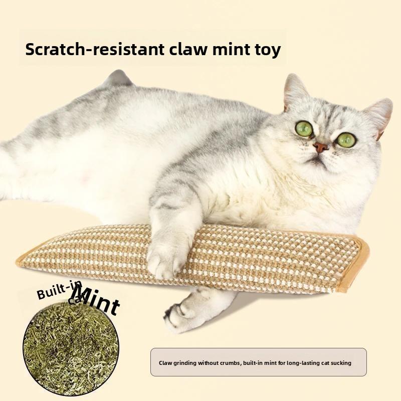 Cat Toys, Catnip Throw Pillows, Self-satisfied Teething Teeth, Chewable Teeth Cleaning Cat Candies, Jute Cat Scratch Boards