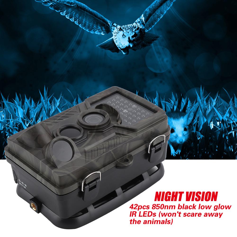 Wodoodporna kamera szlakowa IR 1080P 12MP HD Wildlife Game Hunting Cam z 42 diodami LED IR 850NM