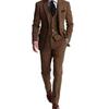 Men's Four Seasons Slim Herringbone Suit Business Best Man Suit Groom Wedding Suit