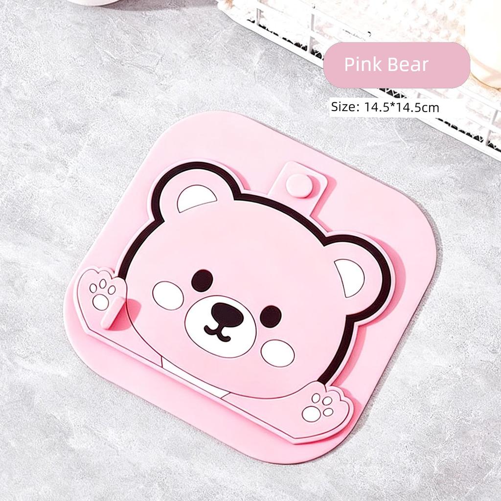 Toilet Drain Cover Anti-Odor Device Silicone Pad Bathroom Anti-Odor Anti-Clogging Sink Sealing Cover Two-In-One