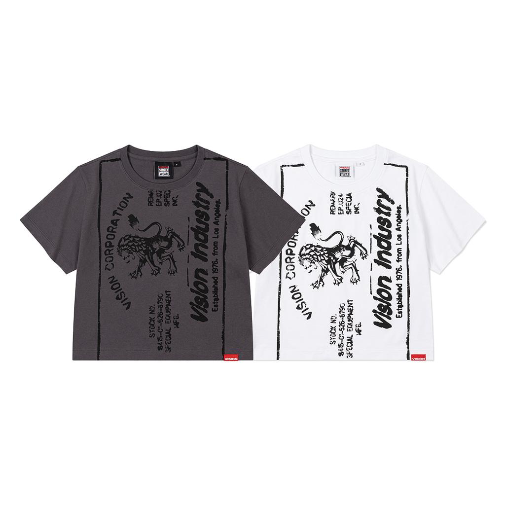 Vision Streetwear Vsw Industry Logo Crop Ws T-Shirts White