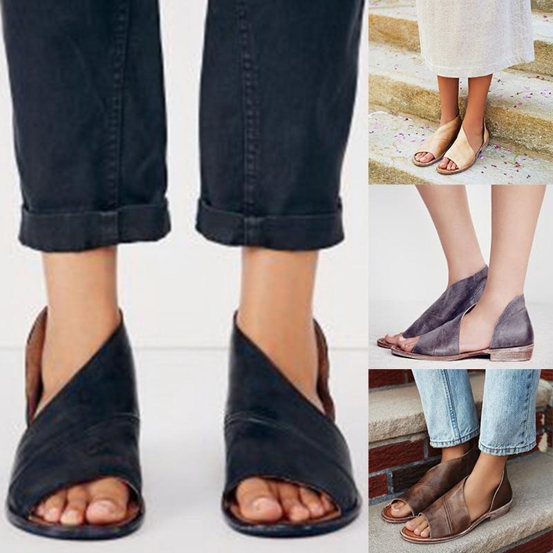 Chic Summer Women Sandals With Sexy Side Open Design And Casual Elegance