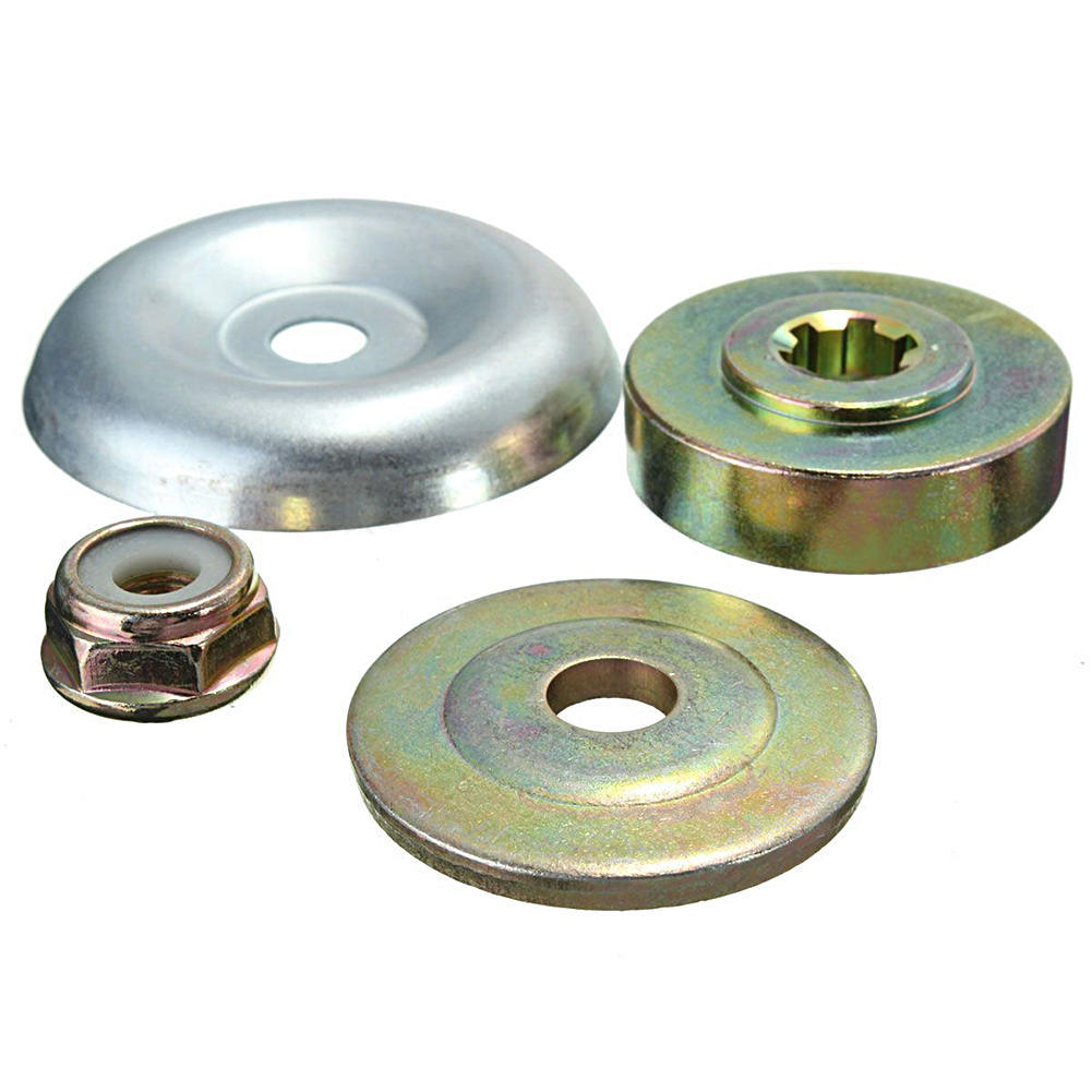 4pcs//Set Replaces Strimmer Brushcutter Gearbox Metal Blade Nut Fixing M10 LH Hot