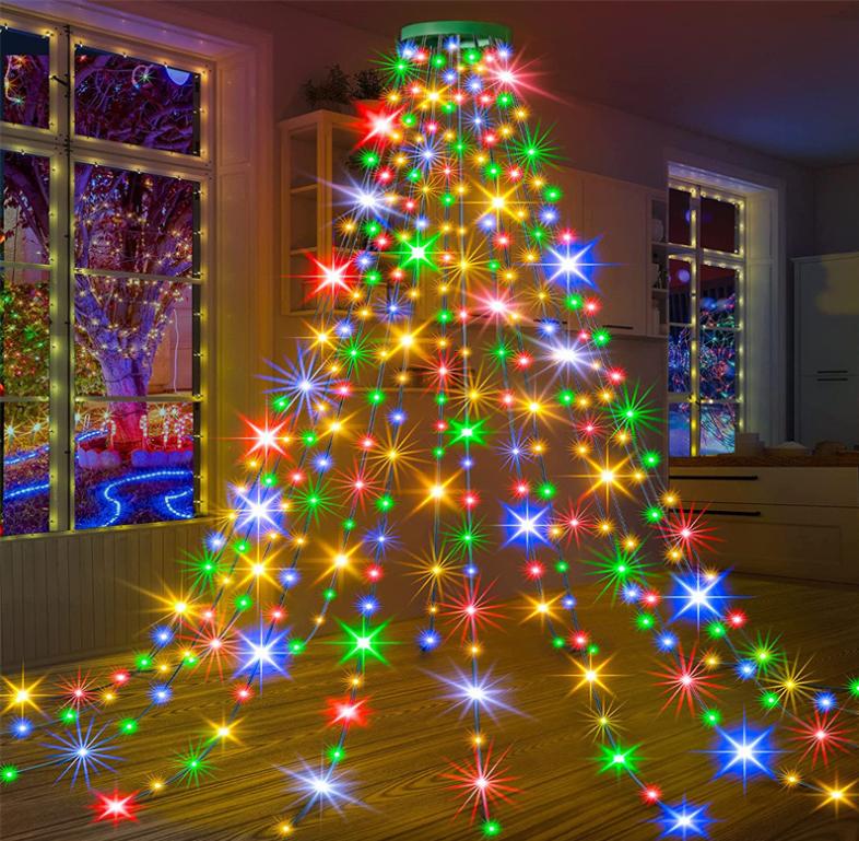 1.5M/2M/3M USB Star String Lights 8 Lighting Modes Waterproof LED Fairy Lights Room Bedroom Wedding Party Christmas Decorations