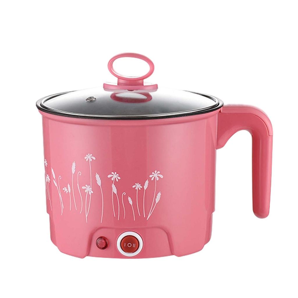 Electric Pots Household Portable Multipurpose Mini Ramen Cooker Noodles Cooker Mini Pot for Shabu Shabu Dumpling Fry Ramen Eggs