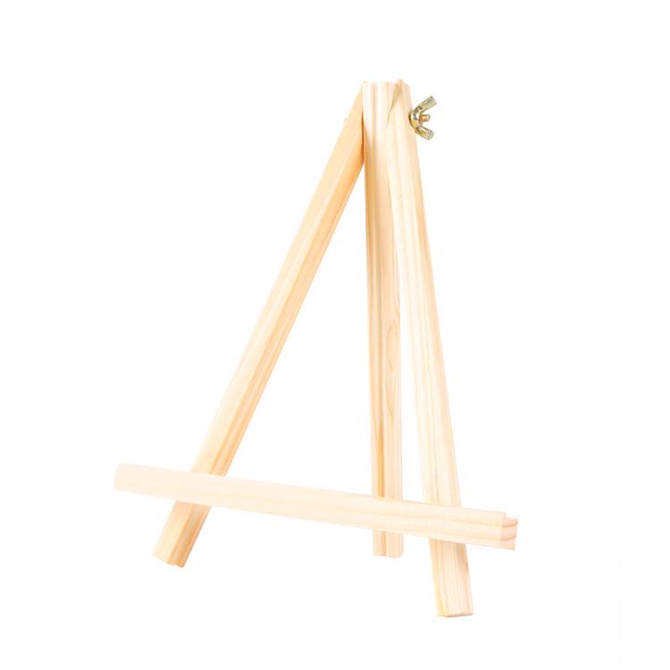 Wooden Mini Easel Desktop Tripod Frame Stand 15x8