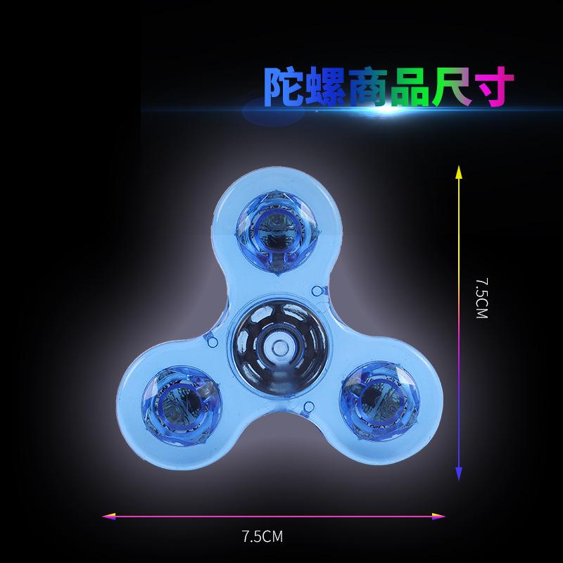 Lysende LED-lys Fidget Spinner Håndtopp Spinnere Lys i mørket Lys EDC Figet Spiner Finger Stresslindringsleker