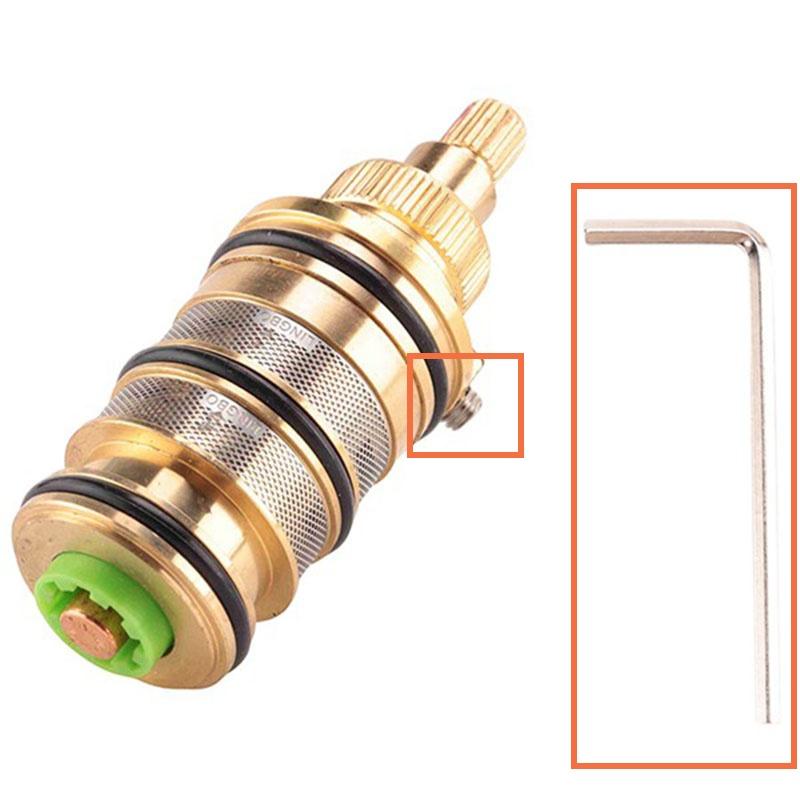 Brass Replacement Thermostatic Cartridge Shower Mixer Valve Bar Repair Kit Bathroom Water Temperature Control Faucet Cartridges