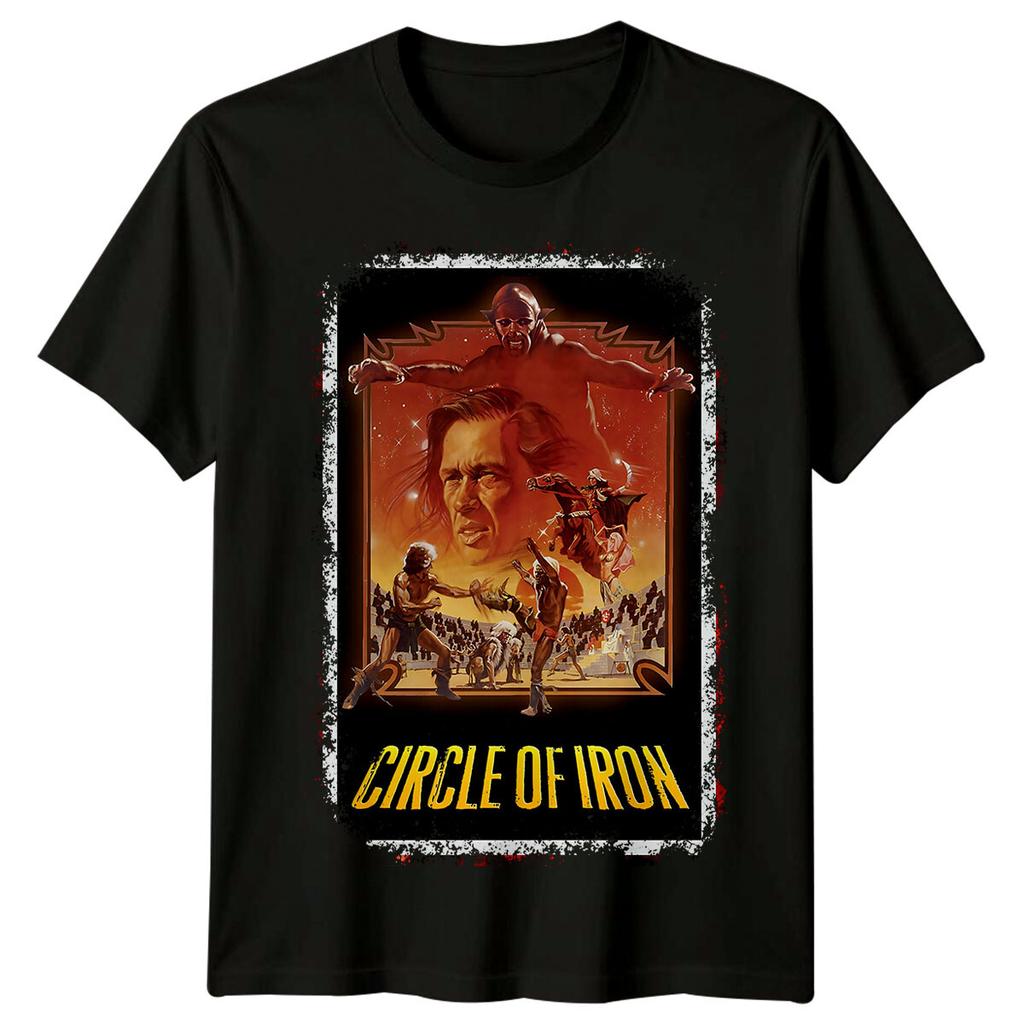 Circle of Iron (1978) Movie Poster Inspired 100% Cotton T-shirt Mens Tees Top Retro 70s Tee Unisex