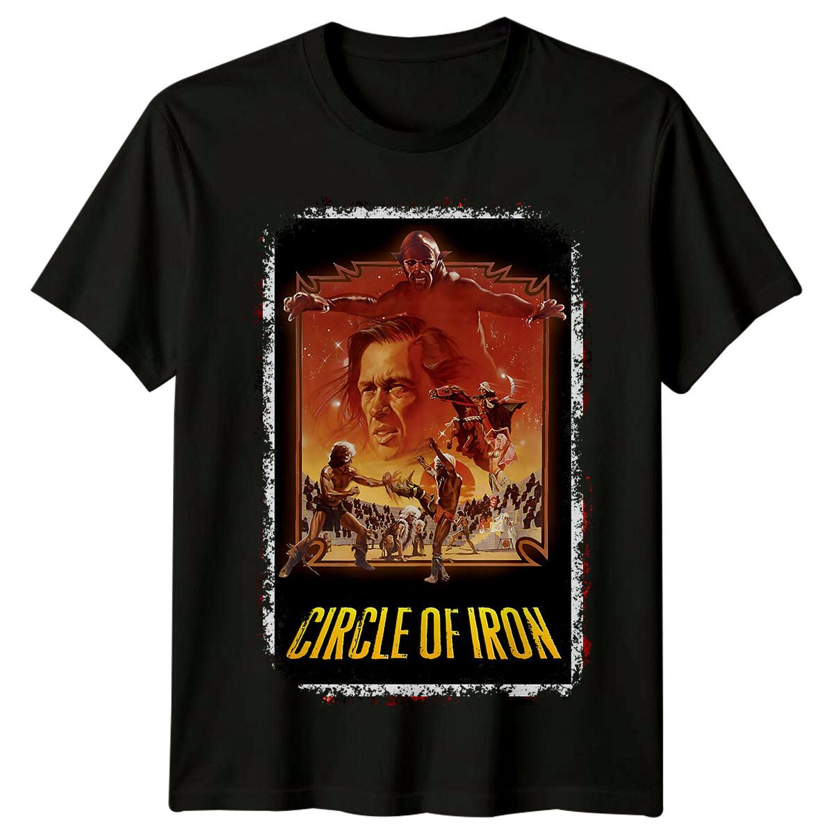 

Circle of Iron (1978) Movie Poster Inspired 100% Cotton T-shirt Mens Tees Top Retro 70s Tee Unisex L