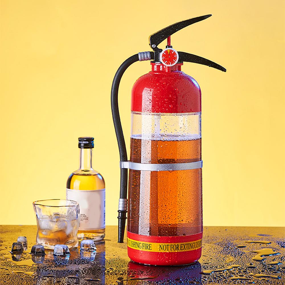 3L Fire Extinguisher Shape Creative Beer Machine Wine Drink Dispenser Portable Beer Container for Beer Wine Cocktail Beverage