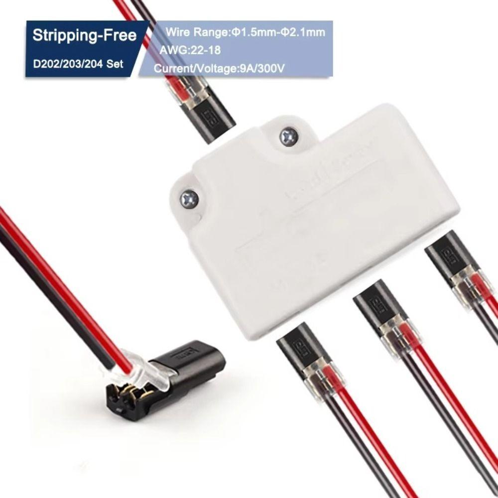 

2P Wire Splitter Connector 18~22AWG LED Connectors New Quick Splice Terminals D2