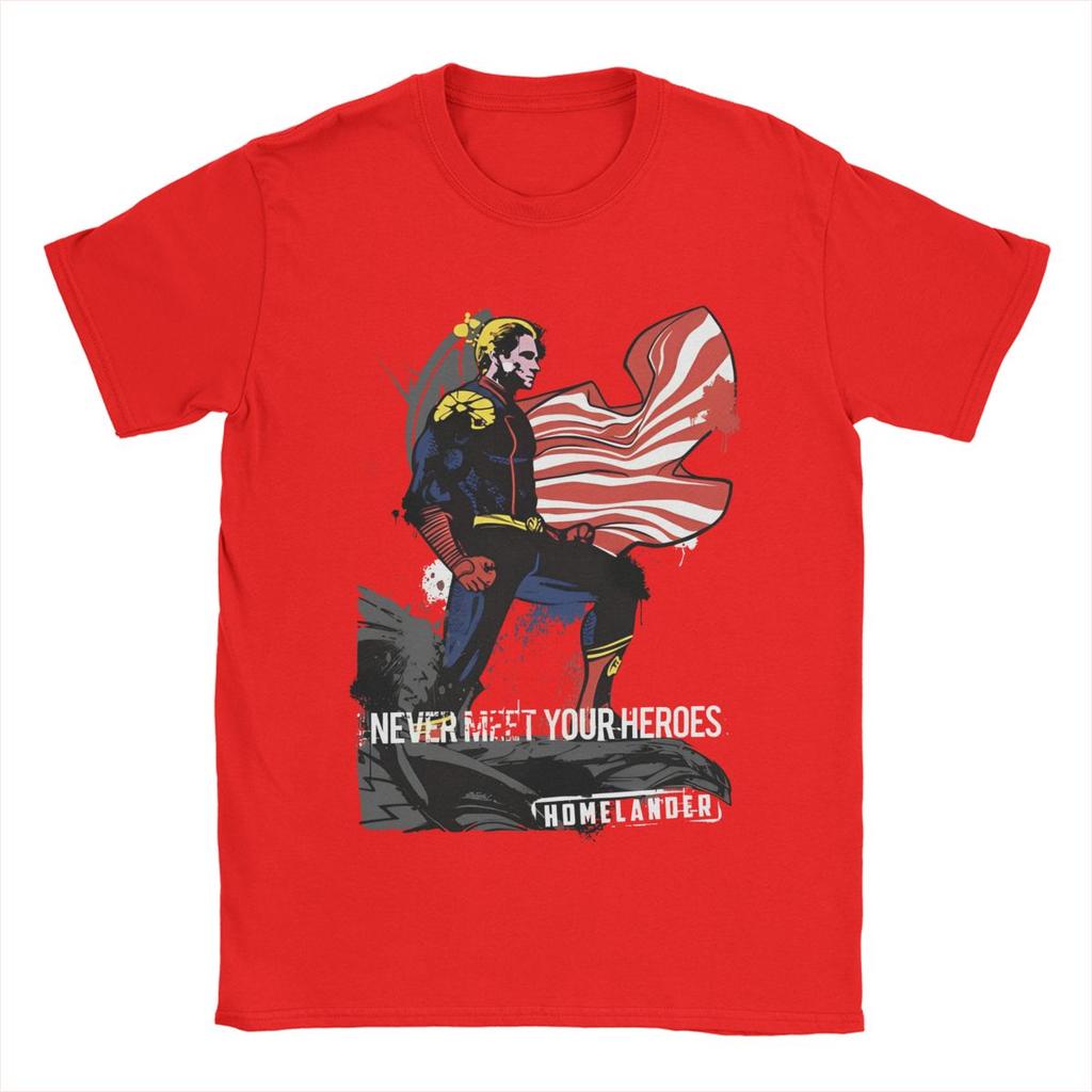 Unisex Women Homelander The Boys Graphic Printed Tee Shirt Apparel Vintage pure Cotton T Shirt Clothing Graphic Printing Tee