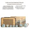 High-End Ru Kiln Ceramic Kung Fu Tea Set - Luxury Gaiwan Teapot, Tray, and Cups for Home.