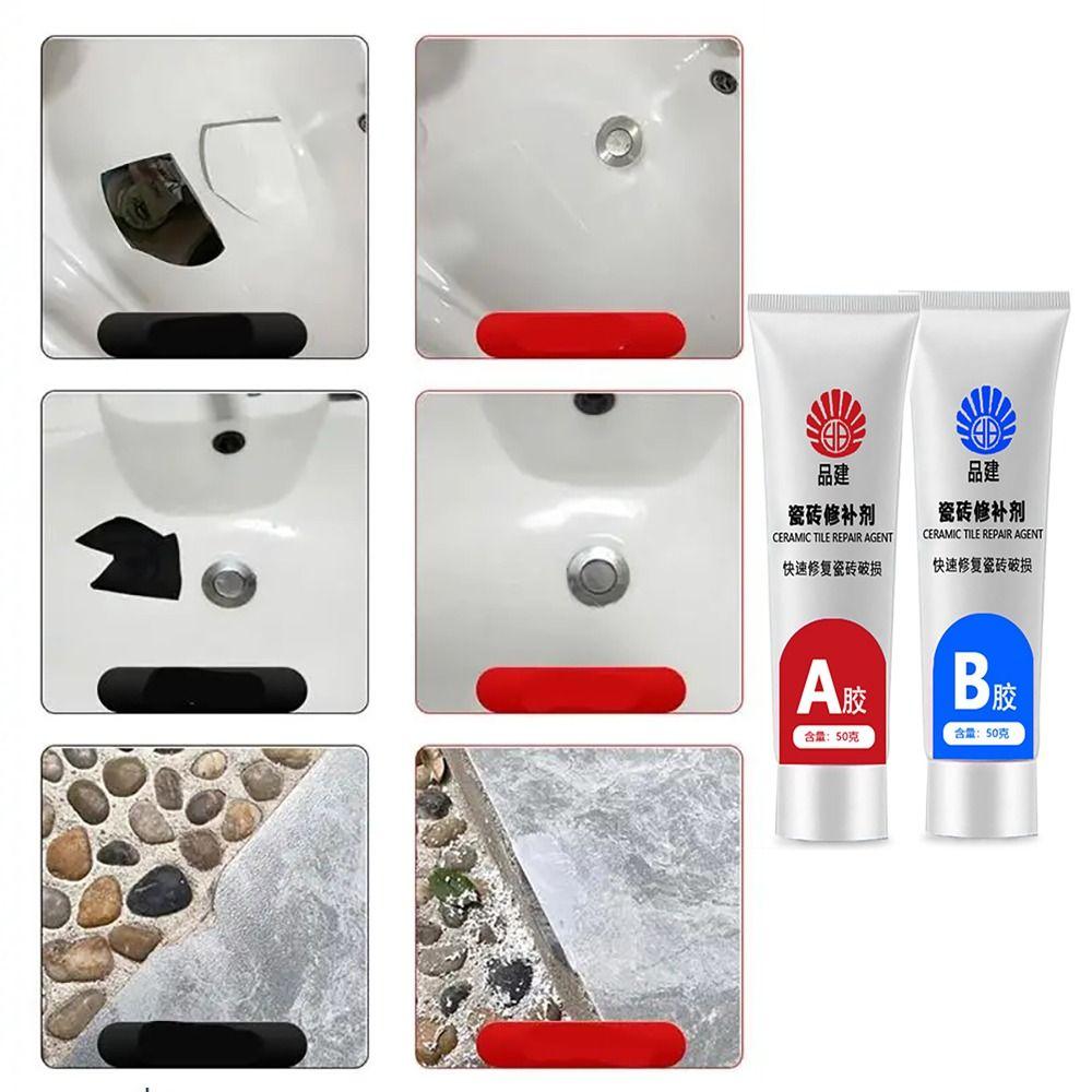 For Tile Toilet Washbasin Crack Repair Multi-color Optional Tile Repair Agent Caulk Glue