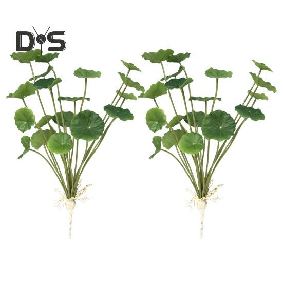 Simulated Lotus Leaf Decor Lifelike Faux Lotus Leaves Easy To Maintain Artificial Green Plant Decoration Artificial Lotus Leaves for Indoor Home Decor