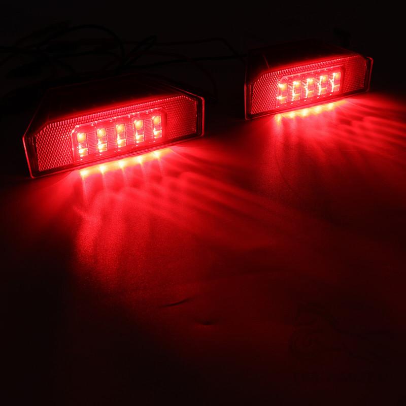 UTV Tail Light Assembly Red LED Taillight Rear Brake Stop Light Running Light For Polaris Ranger 570 XP900 XP1000 2013-2020
