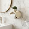 No Punching Bathroom Roll Holder Wall Mounted Toilet Tissue Box Roll Paper Tube  Restroom