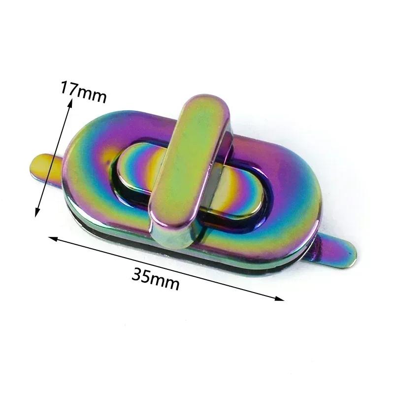 Meetee 2/5/8 Bucăți Cataramă Metalică Colorată cu Blocare pentru Geantă de Mână Portofel Cutie de Monede Cataramă Padlock Decorativ Accesorii Hardware Înlocuibile pentru Genți