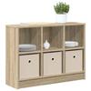 Sideboard with Drawers Sonoma Oak 73.5 X 22.5 X 53.5 Cm
