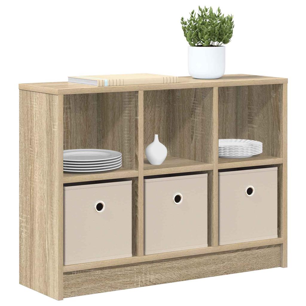 Sideboard with Drawers Sonoma Oak 73.5 X 22.5 X 53.5 Cm