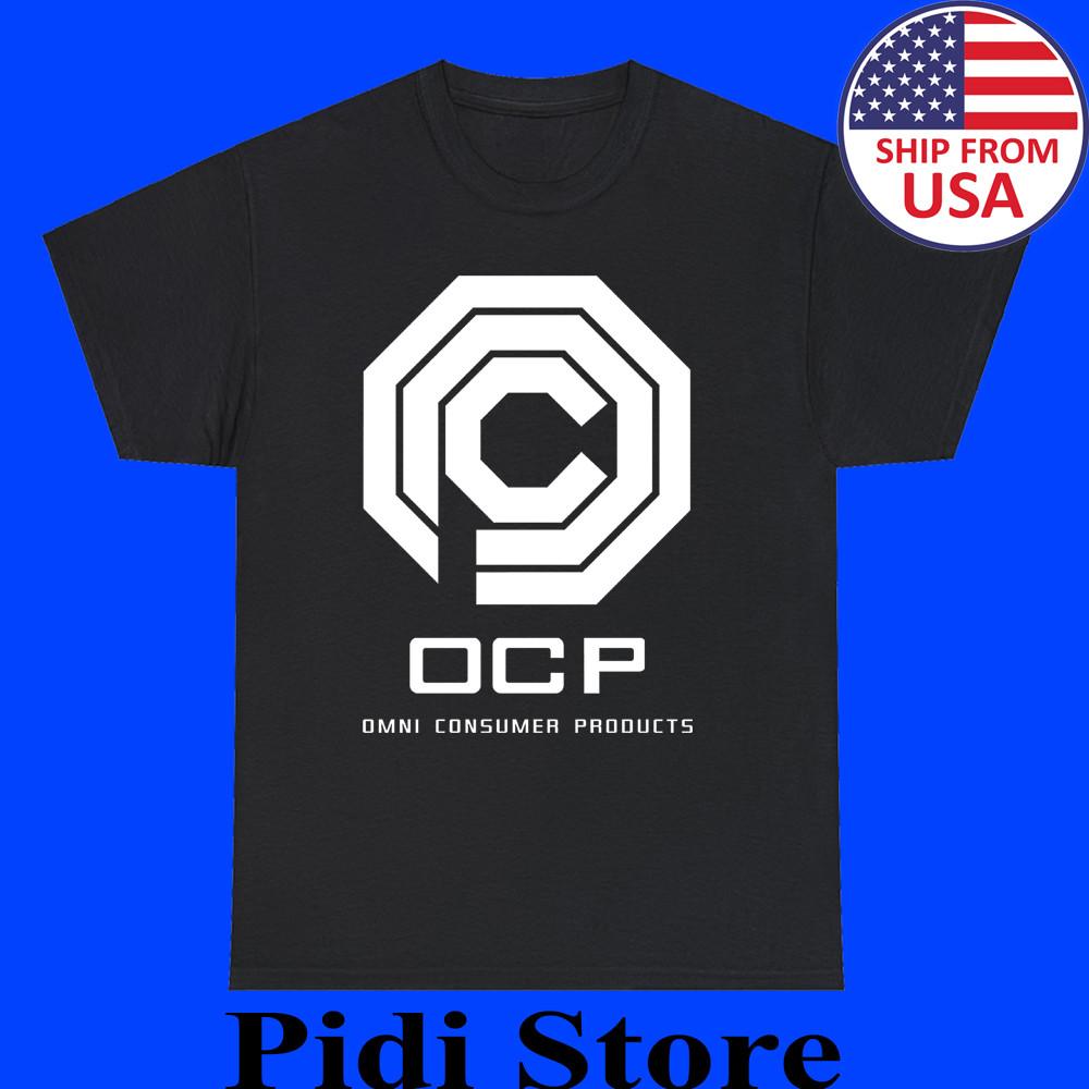 OCP Omni Consumer Products Logo Graphic Tee T-shirt Ship From USA