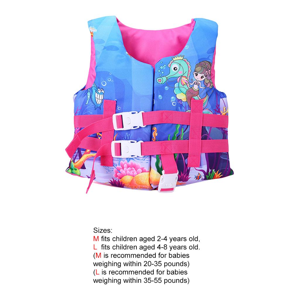 Buoyancy Aid Vest with Safe Lock Zipper Kids Life Jacket Float Jacket Toddler Swimsuit Assist for Water Sports Swimming Training