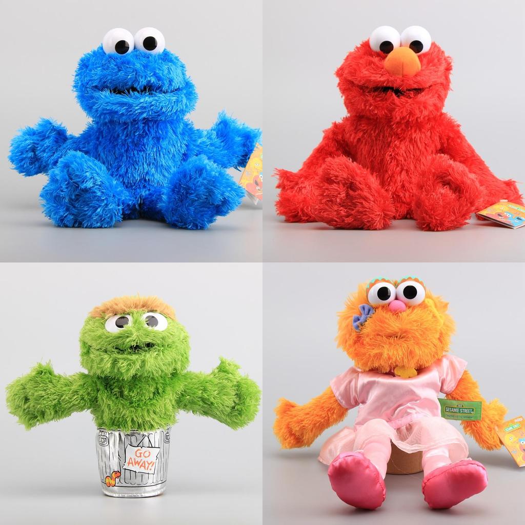 Marionette a Mano Giocattoli di Peluche Elmo Mostro Biscotto Ernie Bambole Morbide e Coccolose Ripiene**