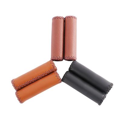 Bike Bicycle Handlebar Grips Retro Cycling Grip Leather Bicycle Grips Vintage Bicycle Grips