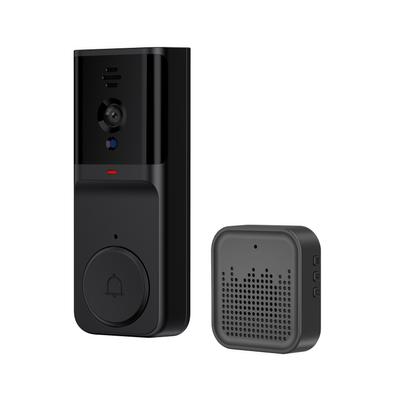 Caméra de sonnette intelligente avec carillon, vision nocturne infrarouge, caméra de sonnette vidéo sans fil WiFi 2,4 G