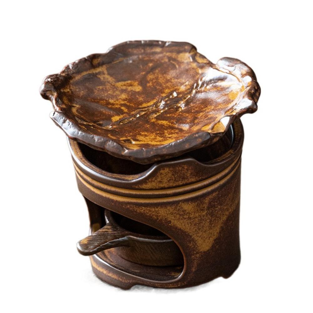 Ceramic Wax Melt Burner Retro Style Small Tea Roaster Creative Tea Fragrance Dispenser  Art