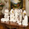 11 Stuks Kerststal Beeldjes Set Cadeau voor Planken Kast Huis