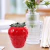 Strawberry Shaped Ceramic Tea Caddies Creative Coffee Container Tea Jar  home Ornaments