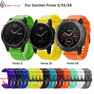 Schnellverschluss Silikon Easy-Fit Armband 26 22 20MM Uhrenarmband für Garmin Fenix 5X 5 5S Plus 3 3 HR Forerunner 935 Uhr