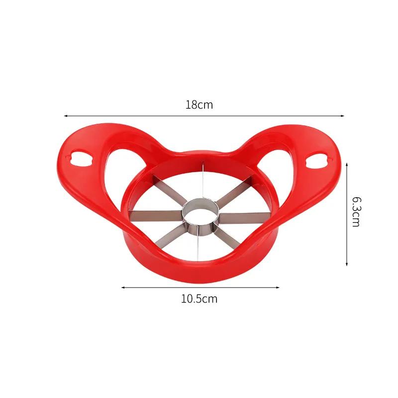 Rostfritt Stål Äppelskärare Frukt Päron Delare Skivare Skär Kärnhusurtagare Matlagning Grönsaksverktyg Hackare Köksprylar Tillbehör