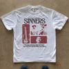 Sinners Film Vintage Poster T-Shirt Film Tee