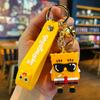 1st Generation Cartoon Couple Keychain SpongeBob and Patrick Star Accessories Car Keychain Exquisite Small Gift Schoolbag