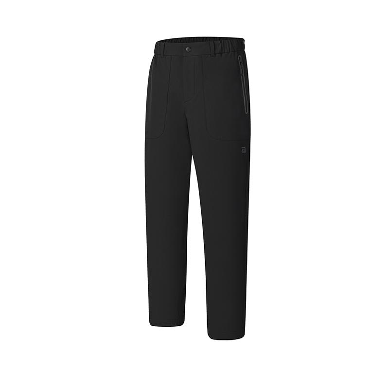 Fila Fashionable Versatile Simple Woven Casual Pants Men Bottoms Deep-Black A11M517806FBK