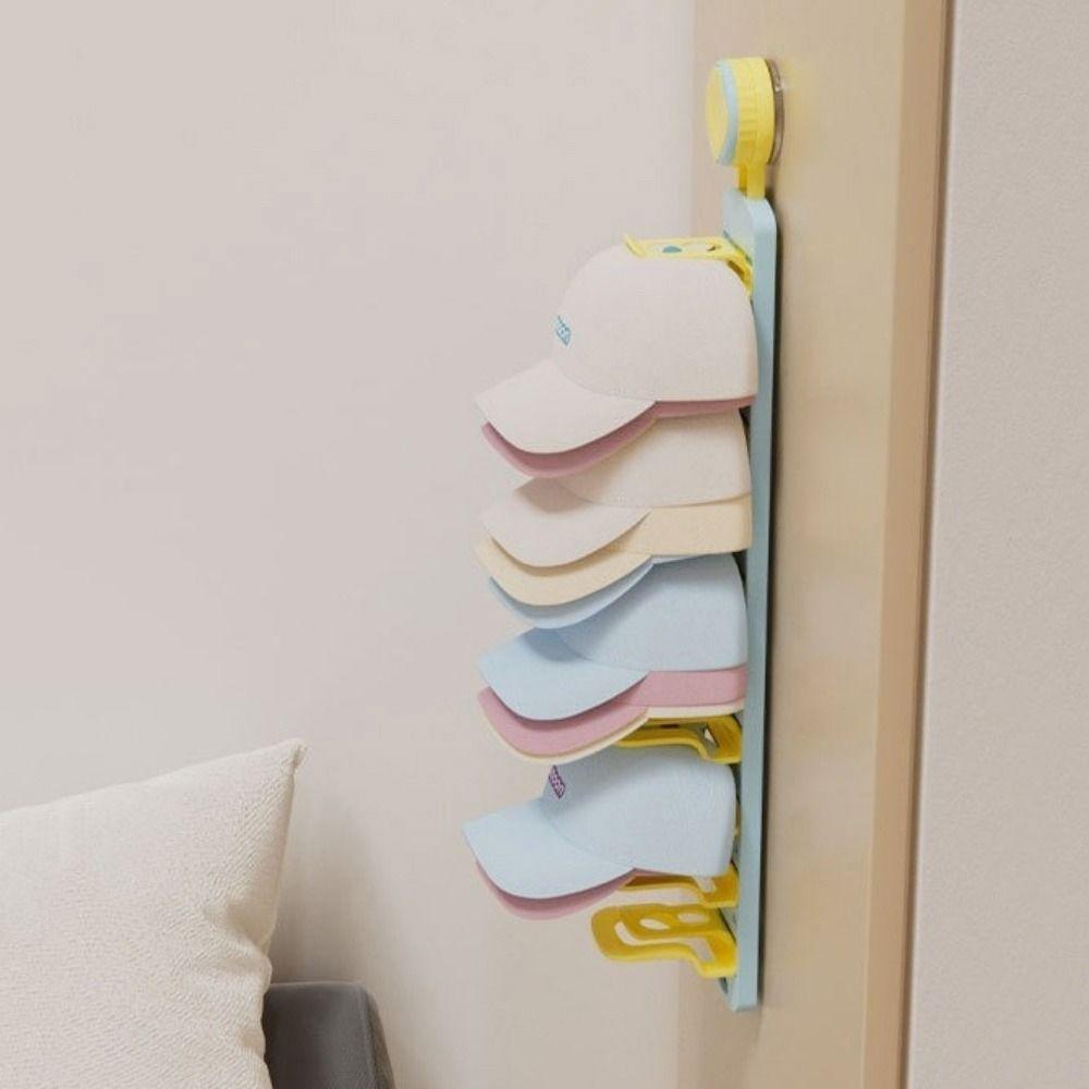 No-Drill Multi-layer Hat Rack Large Capacity Hat Storage Clips Cap Storage Holder  Baby Hats