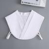 New Ruffle Detachable Collars For Women Tie Vintage White Black Fake Collar Lady Lace False Collar Shirt Lapel Blouse Top Women