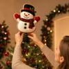 Christmas Snowman Spring Rocking Ornament for Holiday Tabletop and Window Decor