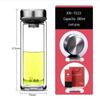 HEENOOR Double-Layer High Borosilicate Glass Water Bottle