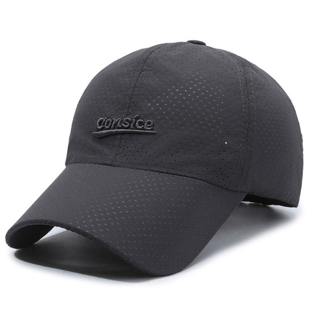 Sun Protection Quick-Drying Hat Letter Embroidery Baseball Cap Casquette Peaked Cap For Women Men