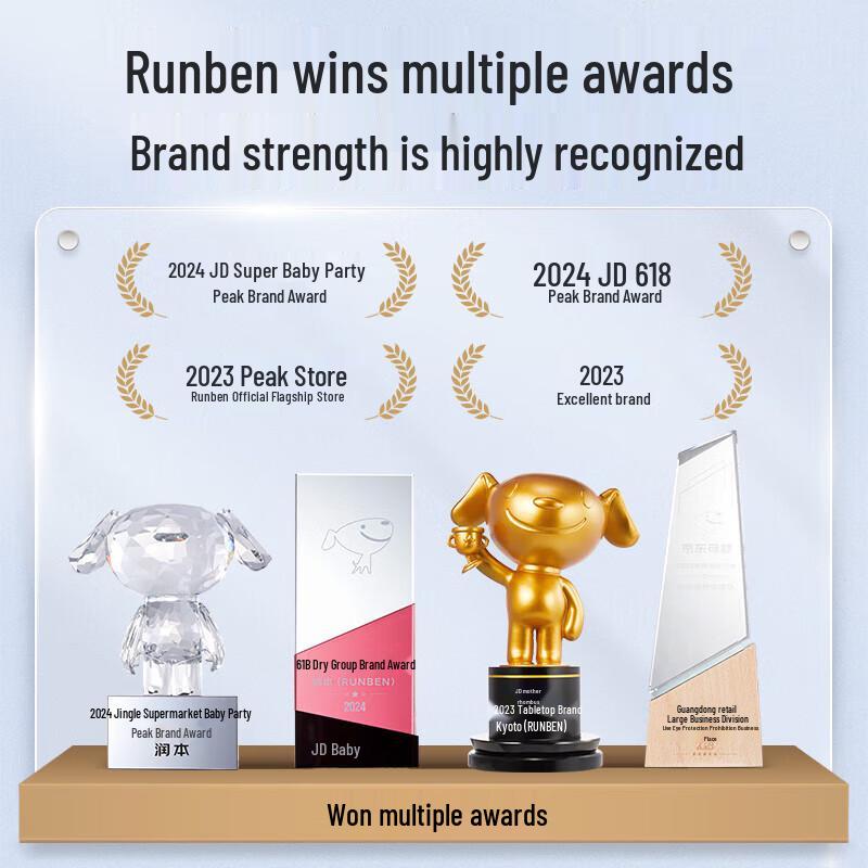 RUNBEN Kids Gentle Peach Extract 2-in-1 Bubble Wash