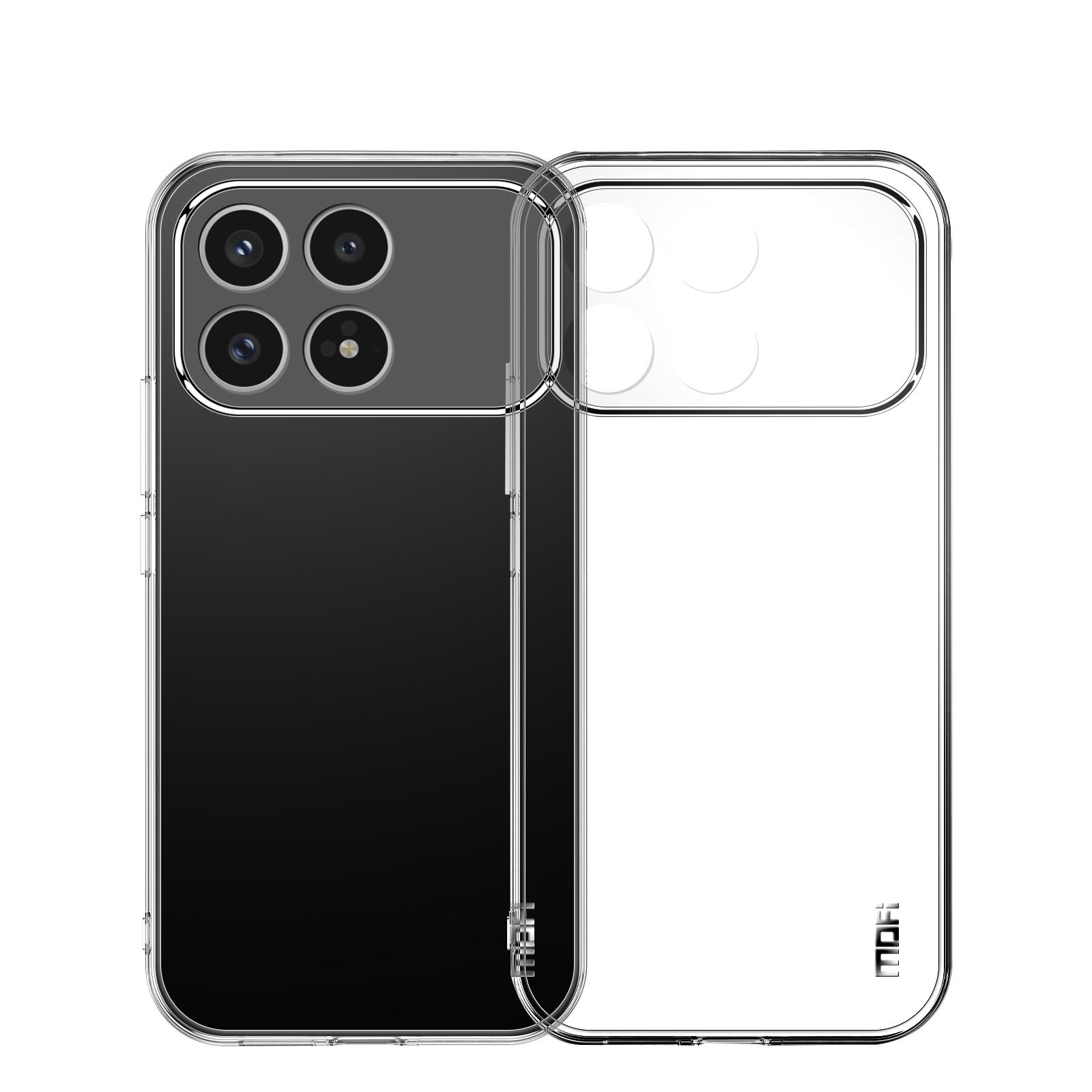 

For Xiaomi Poco F8 Pro/Redmi K90 5G Clear Phone Case MOFI Ultra-Thin TPU Phone Back Cover