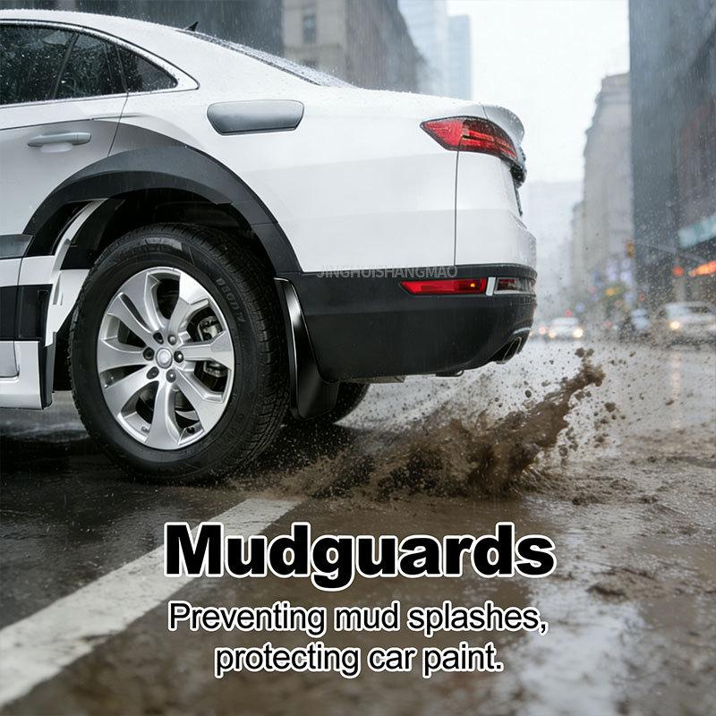 For VW VOLKSWAGEN ID.4X -2024 Car Tire Mud Flaps Auto Accessories Vehicle Exterior Black ABS Weatherproof Protection