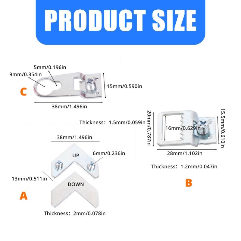 Pack Of 50 Metal Picture Frame Hooks With Screws Designed For Quick Installation In Homes Or Professional Setting