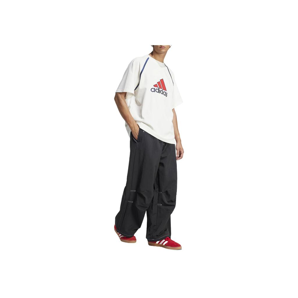 adidas Round Neck Letter Comfortable Short Sleeve T-Shirt Men Tops White IM7840